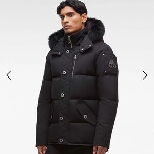 Brand new Moose knuckles 3Q- Men, Fox fur, Size M and XL , Black /Black fur